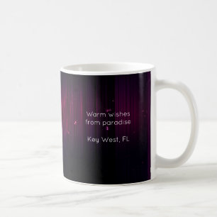 Caneca De Café Design de tipografia de Natal Preto Magenta Santa