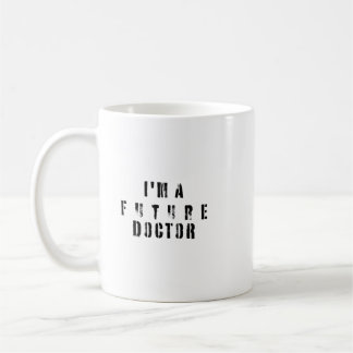 Caneca De Café Design de Tipografia Grunge de Futuro Médico