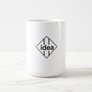 Caneca De Café Design de Tipografia IDEA