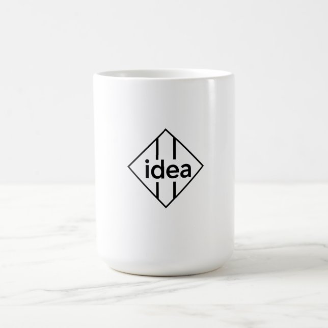 Caneca De Café Design de Tipografia IDEA (Centro)