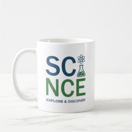 Caneca De Café Design de Tipografia para Professores de Ciências