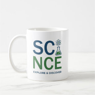 Caneca De Café Design de Tipografia para Professores de Ciências