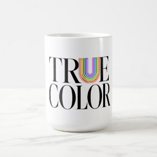 Caneca De Café Design de Tipografia Personalizada Editorial True