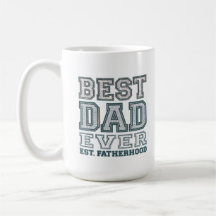 Caneca De Café Design de Tipografia Varsity Melhor Pai de Todos o