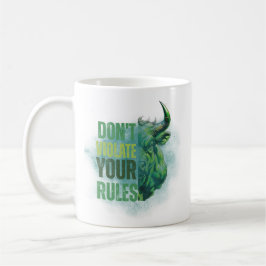 Caneca De Café Design de touro | Lembrete | Motivação