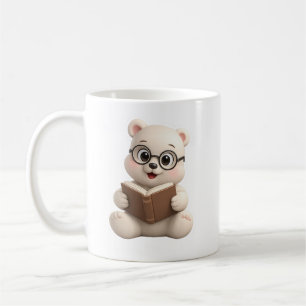 Caneca De Café Design de Urso de Pelúcia Adorável e Fofo