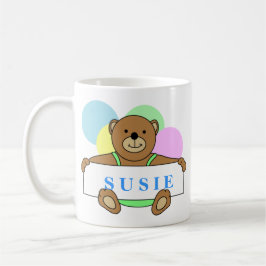 Caneca De Café Design de Urso de Pelúcia Personalizado