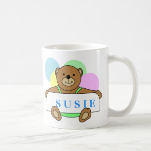 Caneca De Café Design de Urso de Pelúcia Personalizado