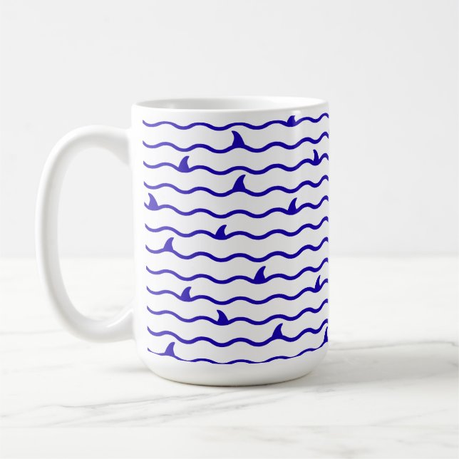Caneca De Café Design de Vida Marinha Costeira Fofa (Esquerda)