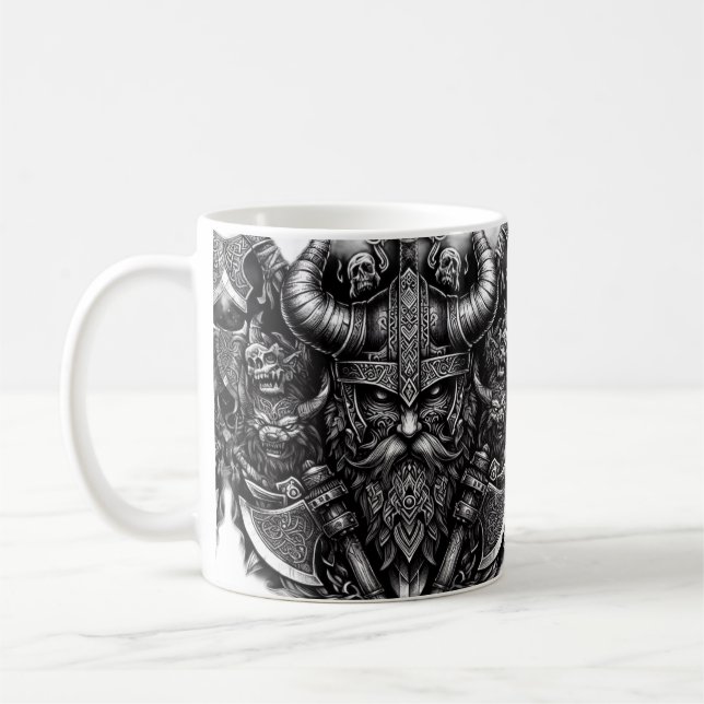 Caneca De Café Design de Viking (Esquerda)