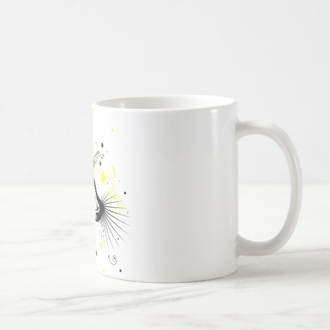 Caneca De Café Design de violão (Direita)
