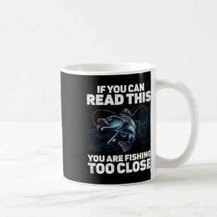 Caneca De Café Design Divertido de Pesca Para Homens Mulheres Cri