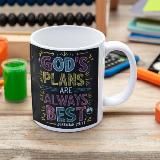 Caneca De Café Design divino: Os Planos de Deuses São Sempre Melh