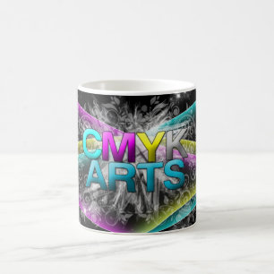 Caneca De Café Design do abstrato de CMYK