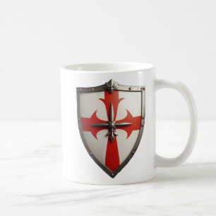 Caneca De Café design do escudo cruzador