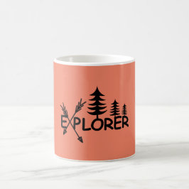 Caneca De Café Design do Explorer - Mug Clássico