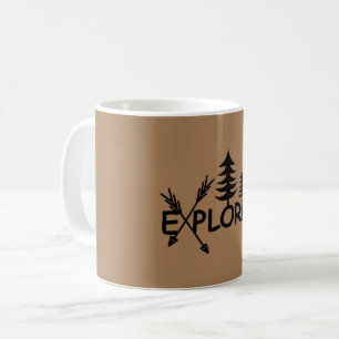 Caneca De Café Design do Explorer - Mug Clássico