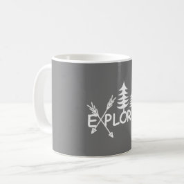 Caneca De Café Design do Explorer - Mug Clássico