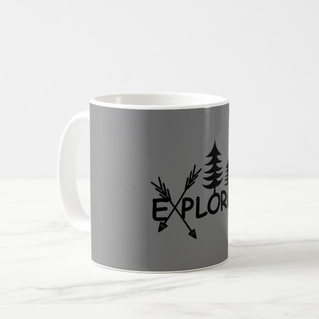 Caneca De Café Design do Explorer - Mug Clássico (Frente Esquerda)