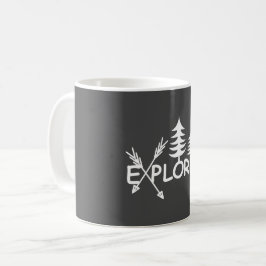 Caneca De Café Design do Explorer - Mug Clássico