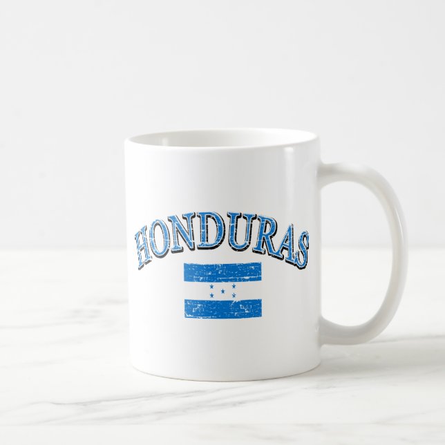 Caneca De Café Design do futebol de Honduras (Direita)