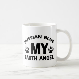 Caneca De Café design do gato azul do russo
