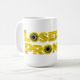 Caneca De Café Design do logotipo Promise do perdedor em um