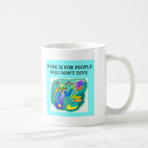 Caneca De Café design do mergulho autónomo