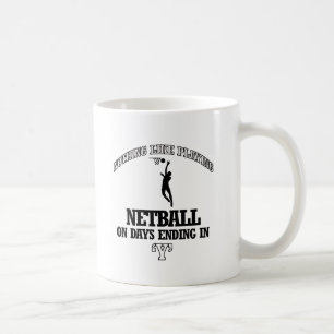 Caneca De Café Design do NETBALL