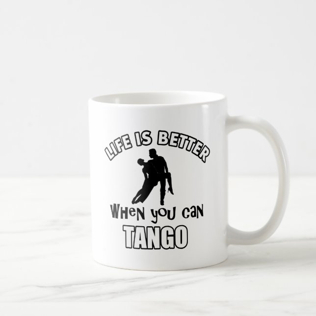 Caneca De Café Design do tango (Direita)