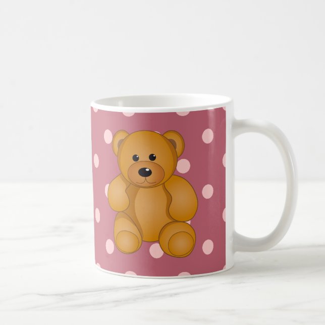 Caneca De Café Design do ursinho dos desenhos animados (Direita)