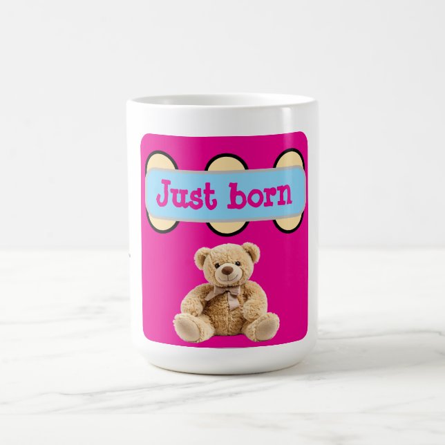 Caneca De Café Design do Ursinho Just Born (Centro)