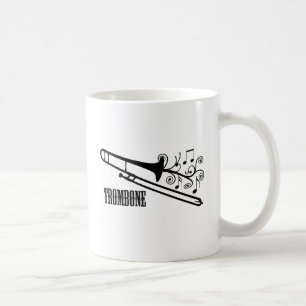 Caneca De Café Design do vetor do Trombone