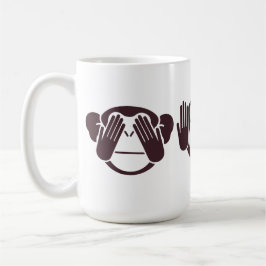 Caneca De Café Design dos Três Macacos Sábios