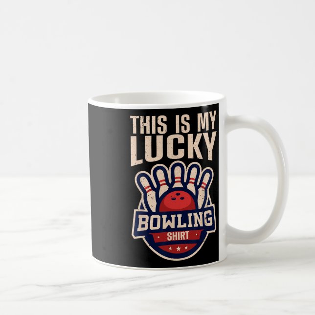 Caneca De Café Design Engraçada Para Homens Boliches (Direita)
