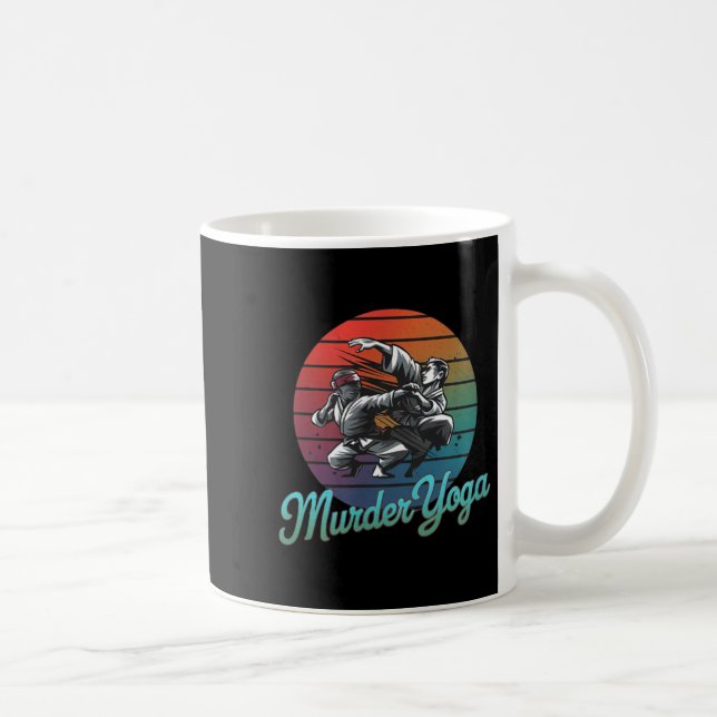 Caneca De Café Design engraçado de Jiu-Jitsu Brasileiro de assass (Direita)