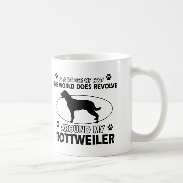 Caneca De Café Design engraçado de ROTTWEILER (Direita)