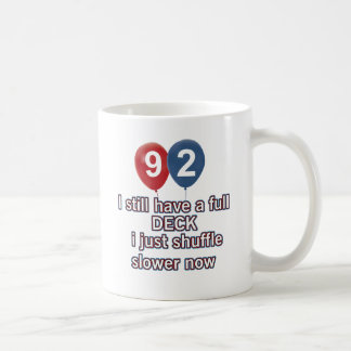 Caneca De Café design engraçado de um aniversário de 92 anos