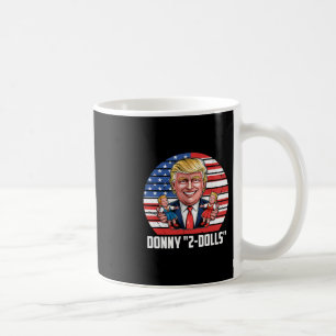 Caneca De Café Design Engraçado do Donny 2-dolls Trump