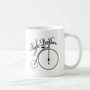 Caneca De Café Design engraçado do estilo do vintage do rolo alt