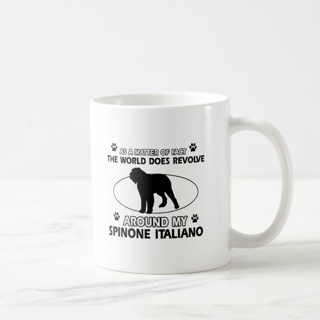 Caneca De Café Design engraçado do italiano do spinone (Direita)