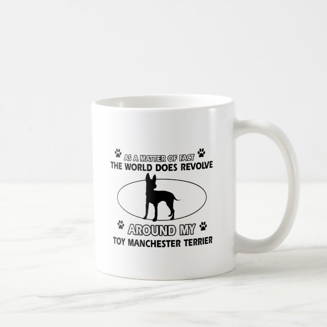 Caneca De Café Design engraçado do terrier de manchester do (Direita)