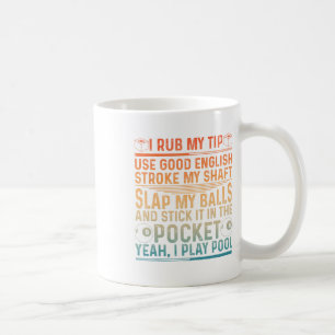 Caneca De Café Design Engraçado Para Homens Piscina Billiard Love