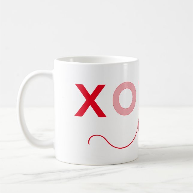 Caneca De Café Design especial XO ❤️ XO (Esquerda)