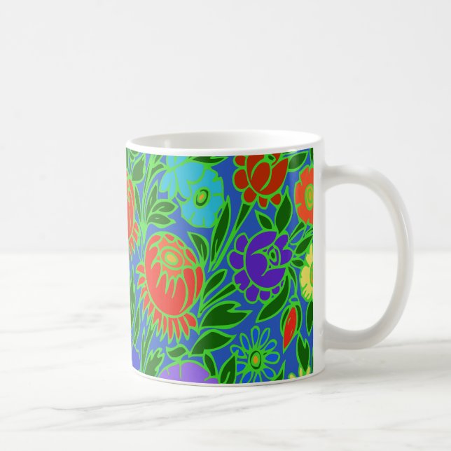 Caneca De Café Design Floral #2 (Direita)