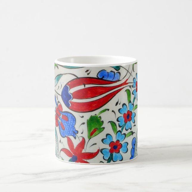 Caneca De Café Design floral turco (Centro)