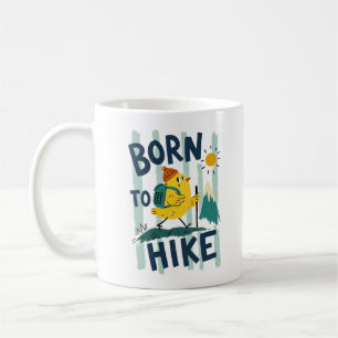 Caneca De Café Design Fofo de Franguinho Nato para Caminhar