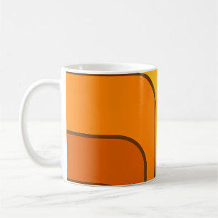 Caneca De Café Design Geométrico Retro MCM dos Anos 70
