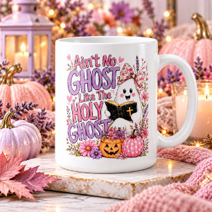 Caneca De Café Design Gráfico de Halloween Cristão