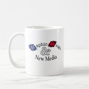 Caneca De Café Design gráfico e nova combinação de mídia